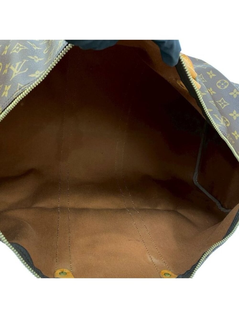 Louis Vuitton Vintage Speedy 55 Leather Boston Bag Brown - Picture 9 of 9